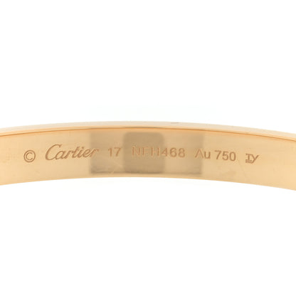 Cartier 18K Yellow Gold LOVE Bracelet 17 3 of 6