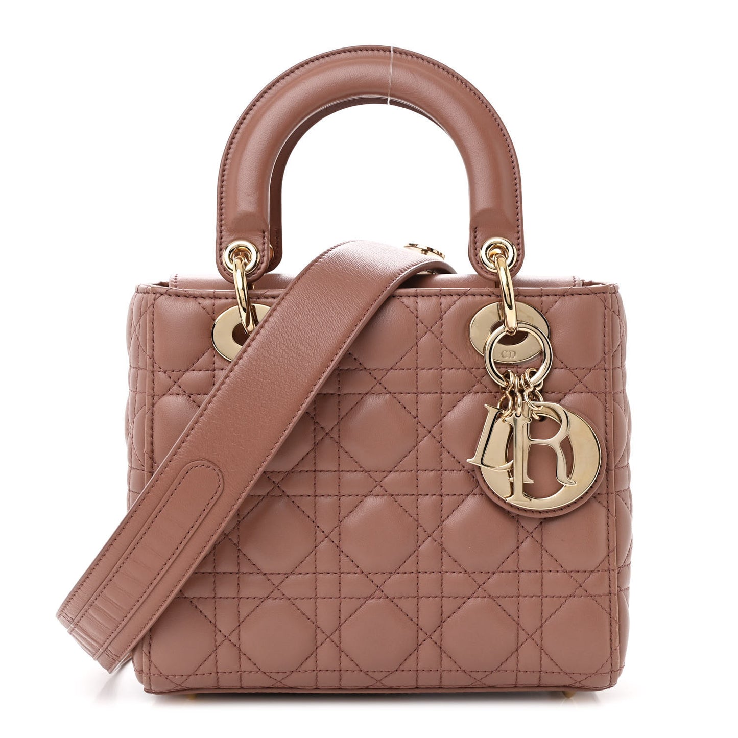 Lambskin Cannage Small My ABC Dior Lady Dior Blush