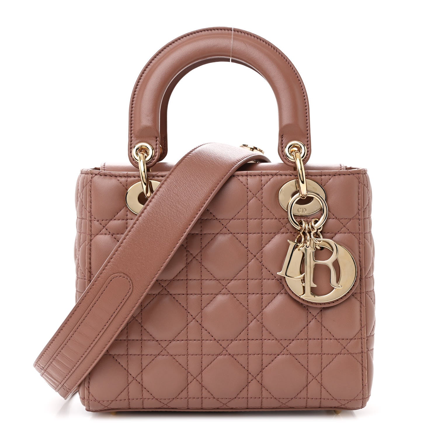 Christian Dior Lambskin Cannage Small My ABC Dior Lady Dior Blush 1 of 12