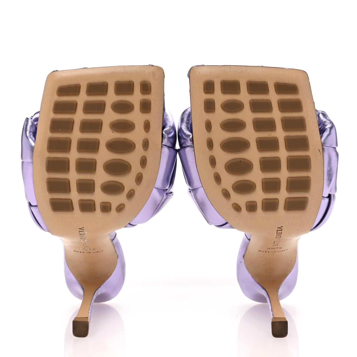 Bottega Veneta Metallic Nappa Maxi Reflection Weave Lido 90mm Mule Sandals 36.5 Wisteria 6 of 11