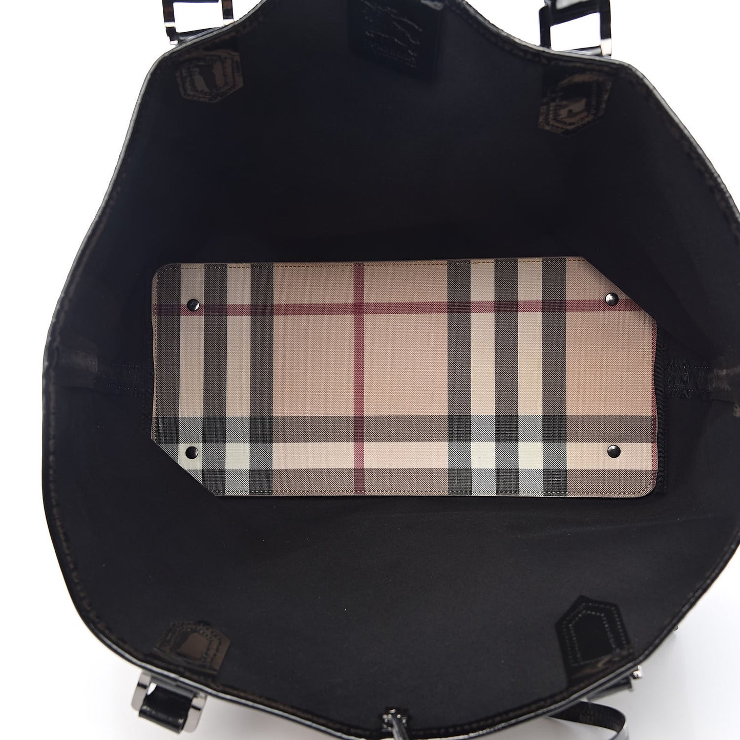 Supernova Check Large Nickie Tote Black