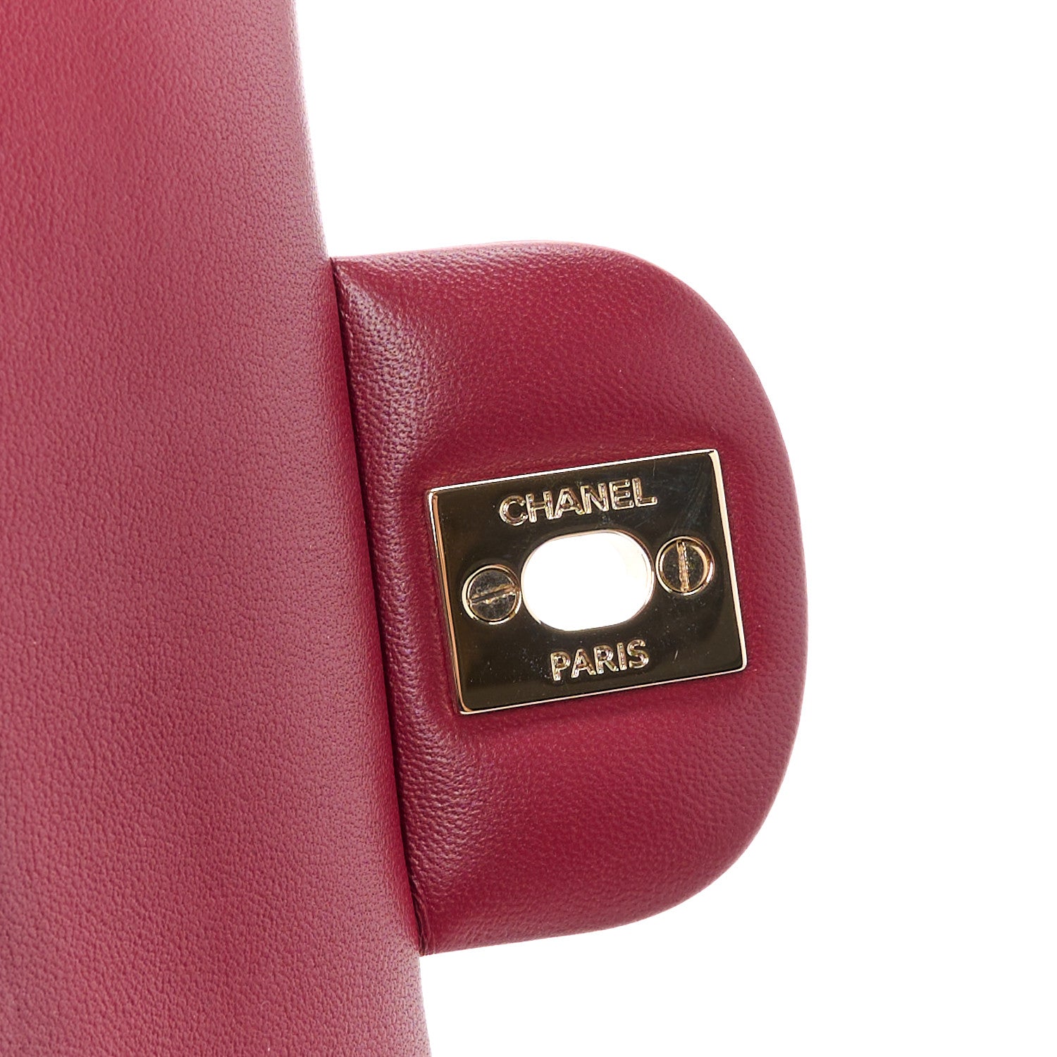 Chanel Lambskin Quilted Medium Double Flap Burgundy 7 of 11