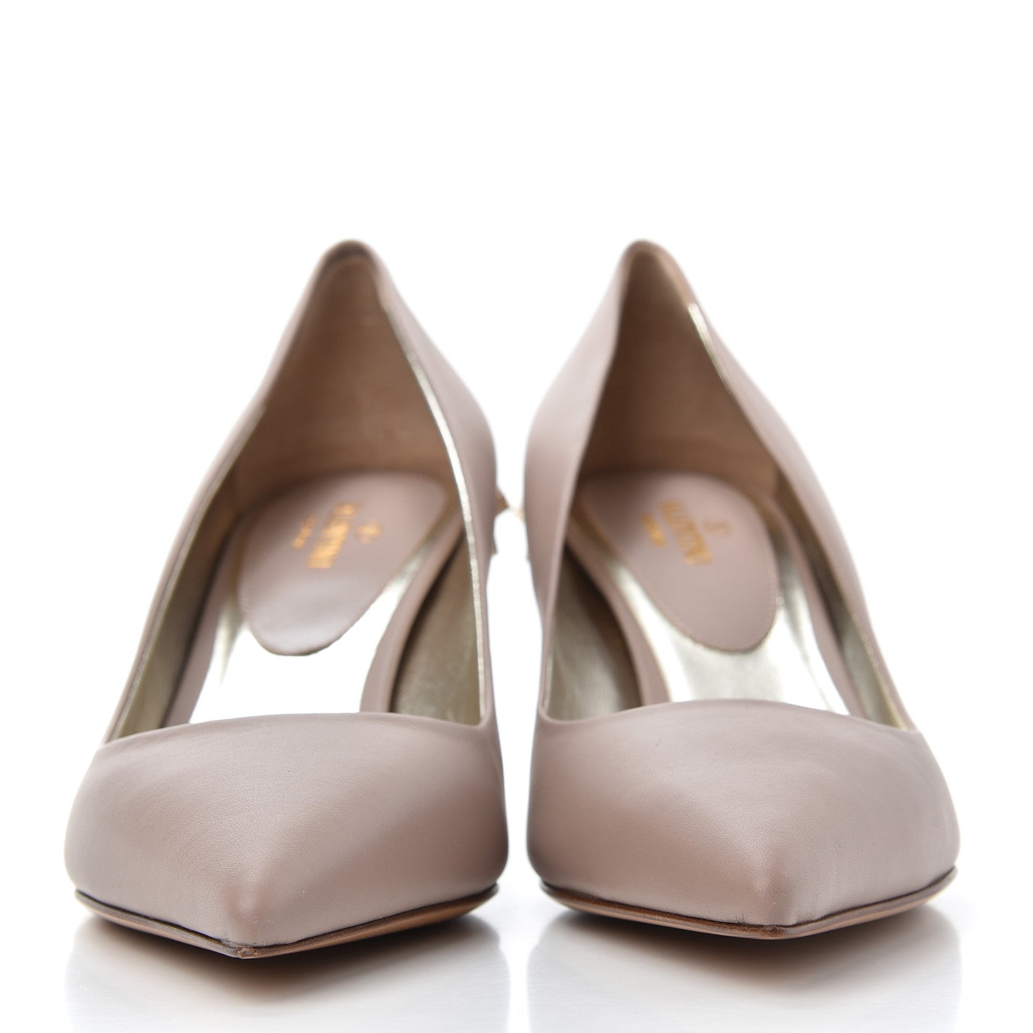 Valentino Garavani Nappa Rockstud Jaw Stud Pumps 37.5 Poudre 2 of 11