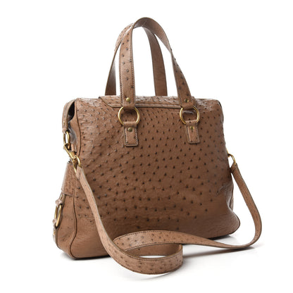 Saint Laurent Ostrich Muse Messenger Bag 3 of 10