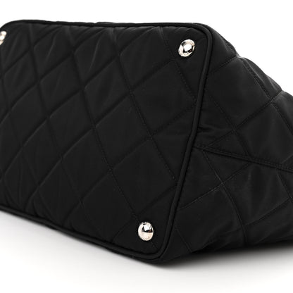 Prada Nylon Tessuto Impuntu Quilted Tote Black 10 of 10