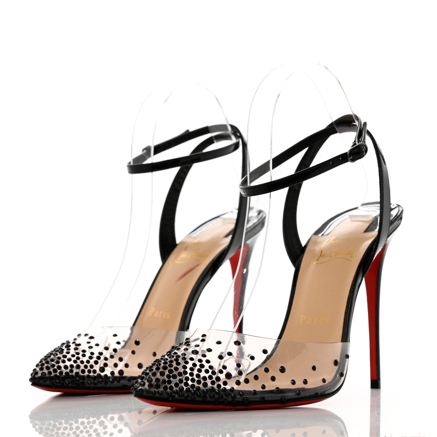 PVC Patent Psychic Spikaqueen 100 Pumps 39 black