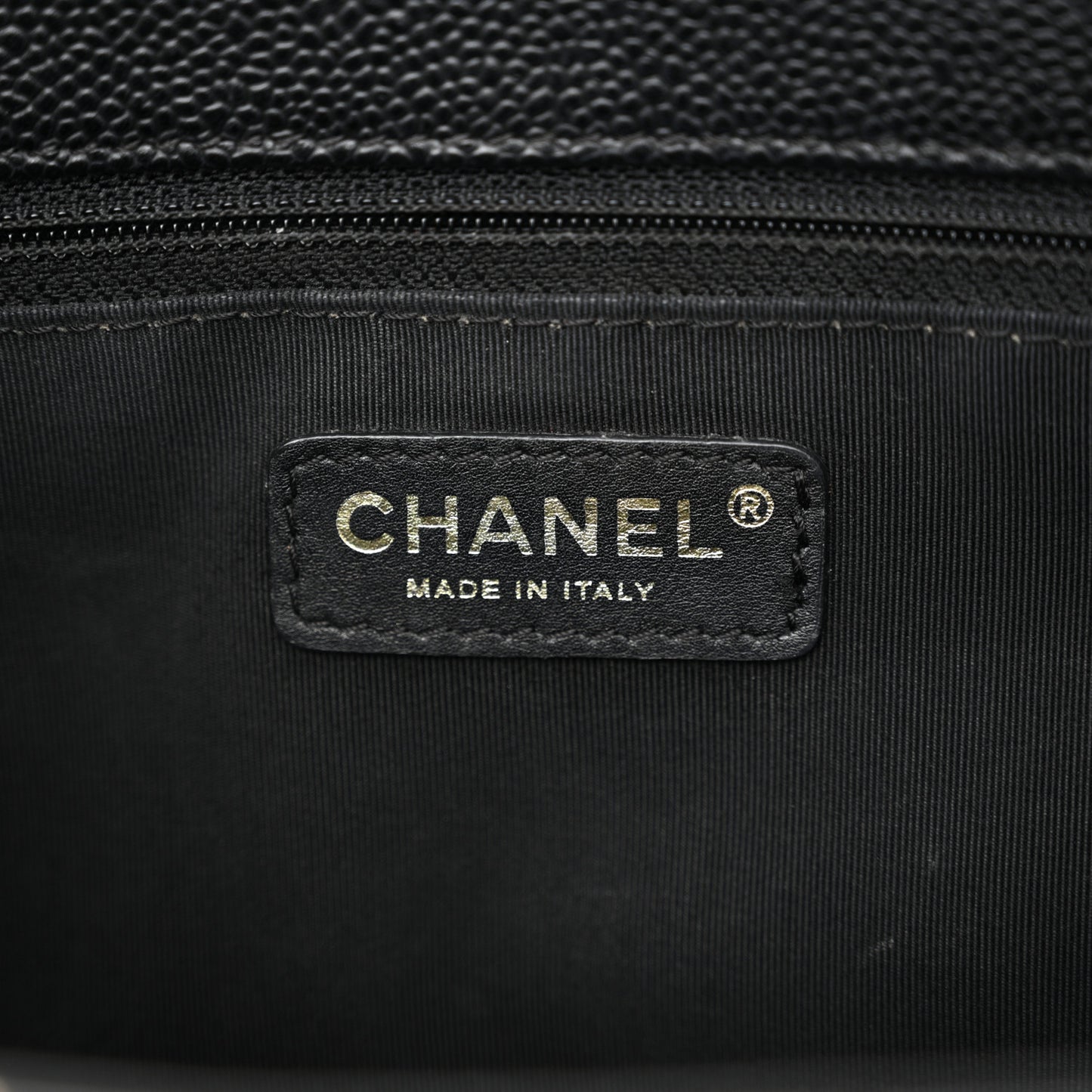 Caviar Quilted Grand Shopping Tote GST Black
