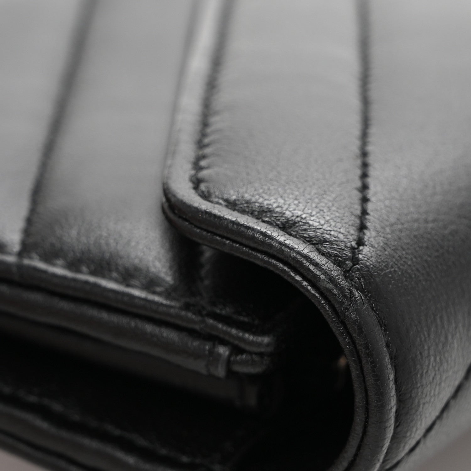 Saint Laurent Lambskin Y Quilted Monogram Large Loulou Flap Wallet Black 11 of 11