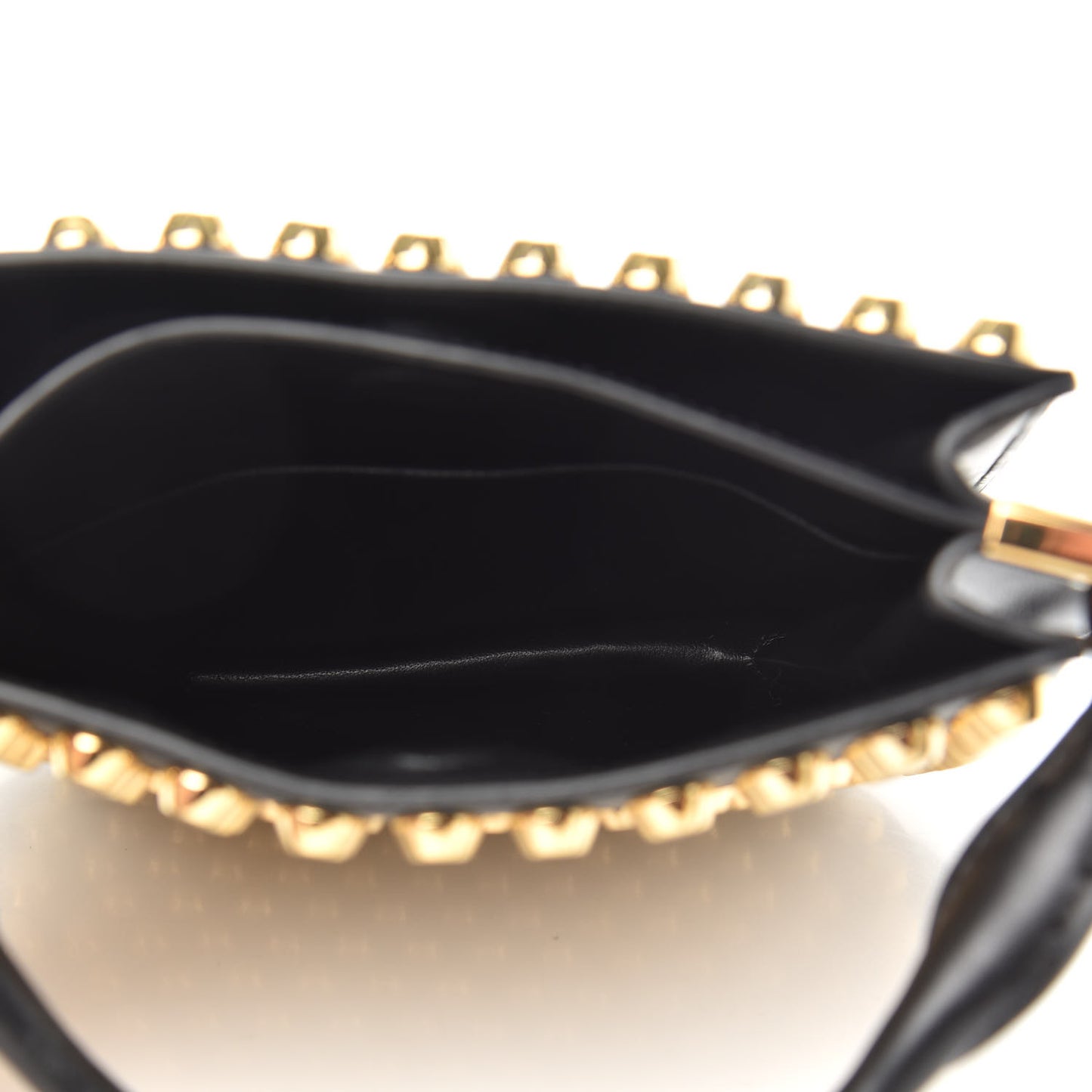 City Calfskin Studded Small Margit Bag Black