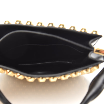 Prada City Calfskin Studded Small Margit Bag Black 5 of 8