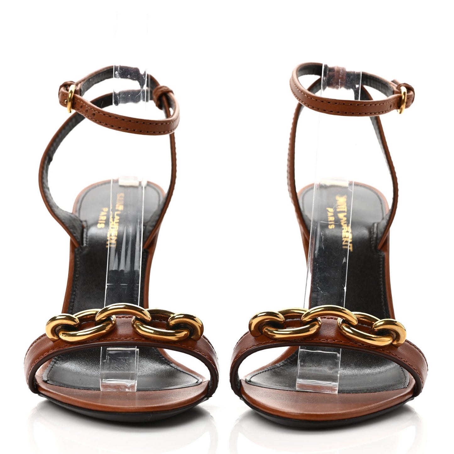 Le Maillon 95 Ankle Strap Sandals 38 Caramel