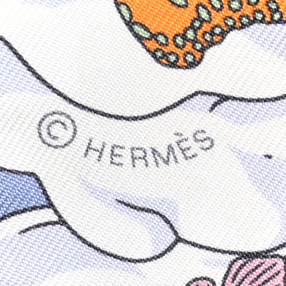 Hermes Silk Sur Mon Nuage Twilly Bleu Black Mauve 4 of 4