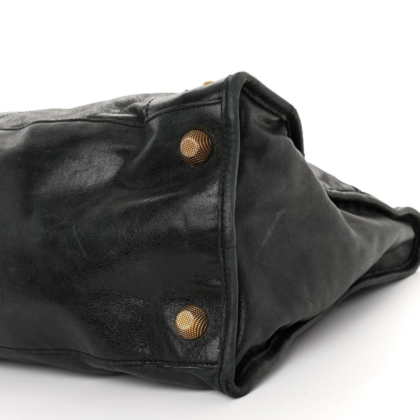 Agneau Giant 21 Gold Hardware Work Black