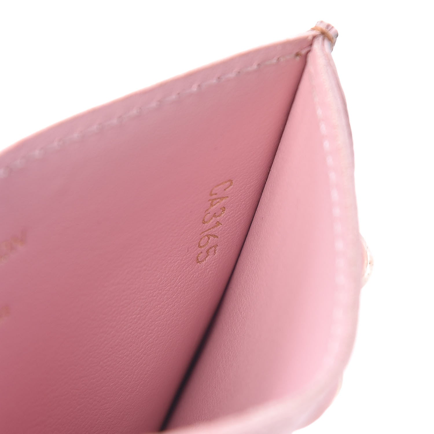 Louis Vuitton Damier Ebene Caissa Card Holder Rose Ballerine 7 of 9