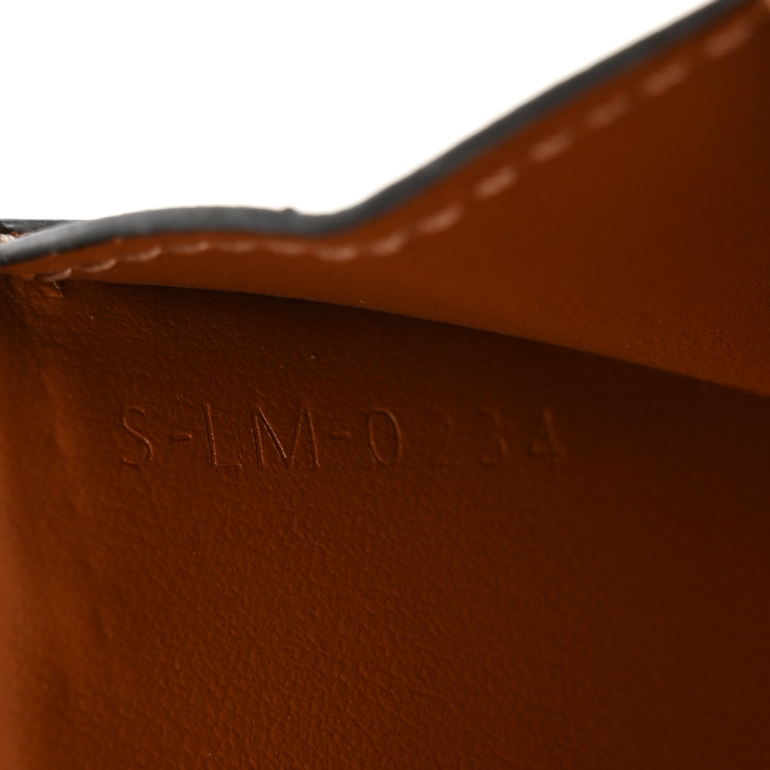 Celine Triomphe Calfskin Zipped Card Holder Tan 7 of 8
