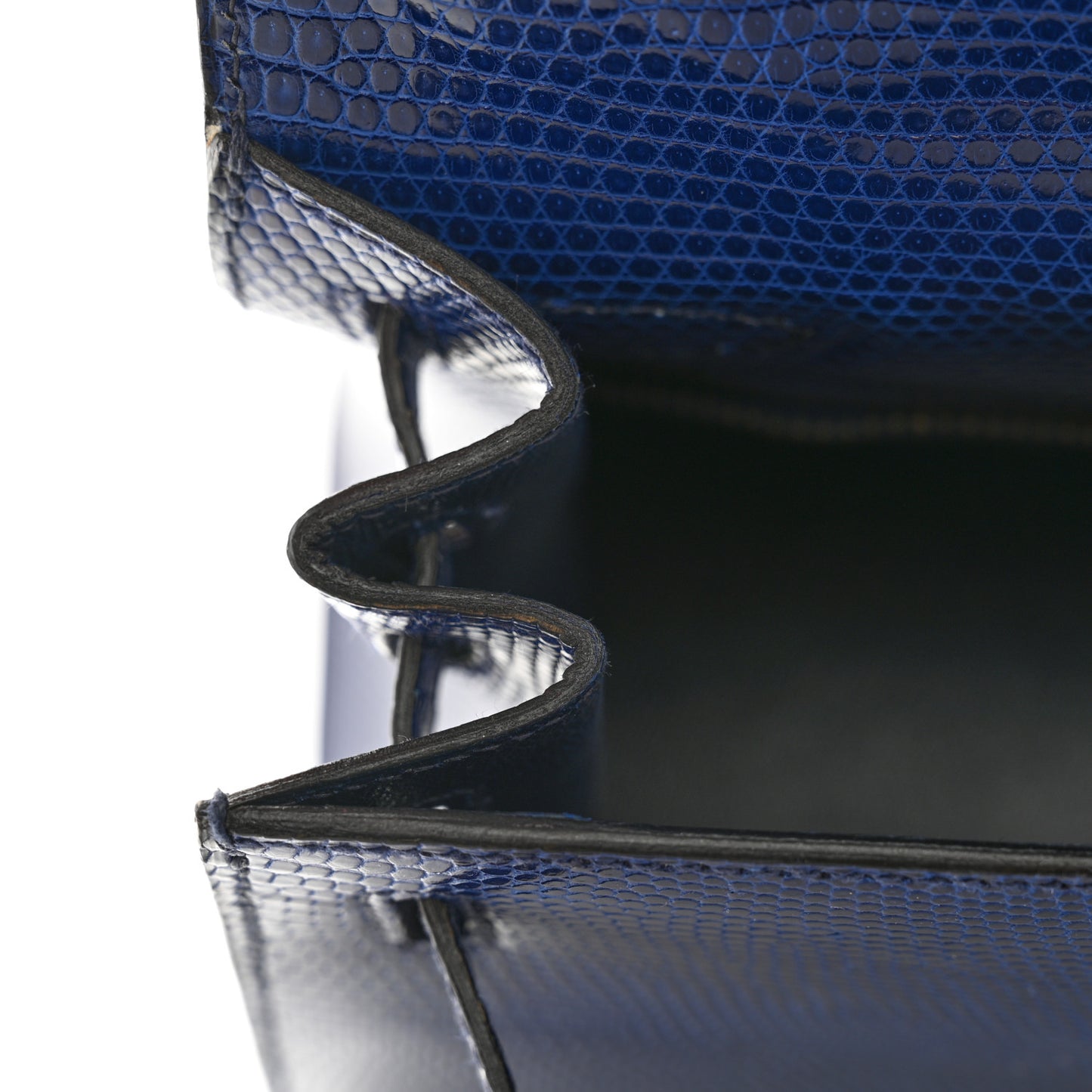 Lizard Kelly Sellier 28 Bleu Saphir