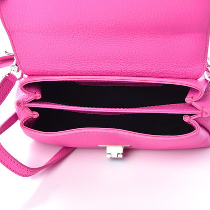 Balenciaga Grained Calfskin Le Dix Nano Soft Cartable Rose Fluo 5 of 7