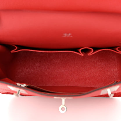 Hermes Taurillon Clemence Jypsiere 28 Rouge Casaque 5 of 12