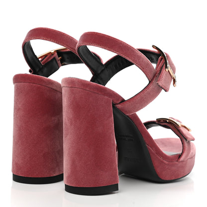 Hermes Velours Bossa Sandals 36 Bois De Rose 4 of 9