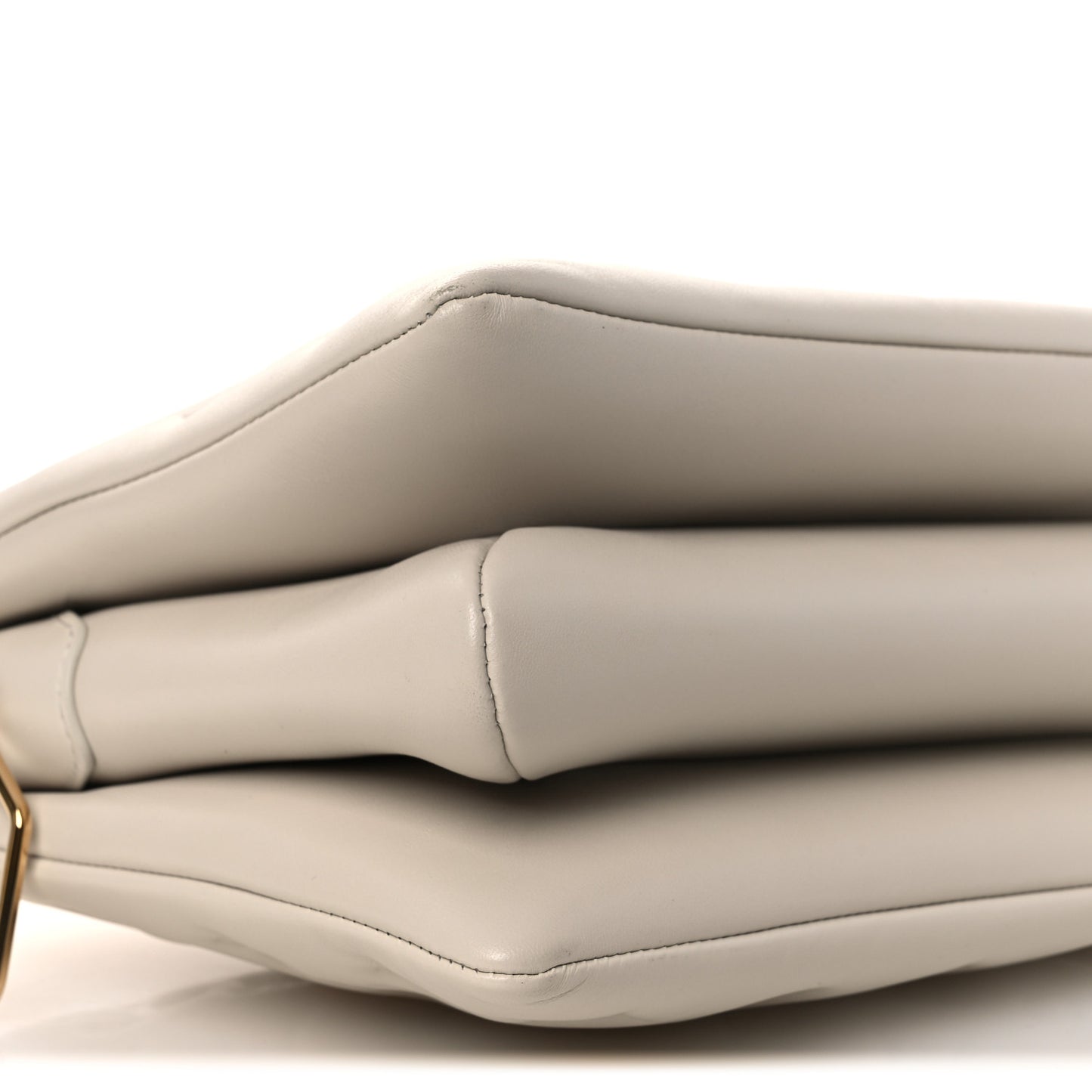 Lambskin Embossed Monogram Coussin BB White
