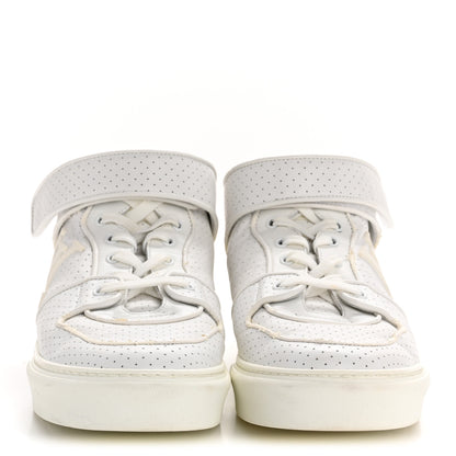 Louis Vuitton Calfskin Perforated Mens Acapulco Sneakers 8 White 3 of 9