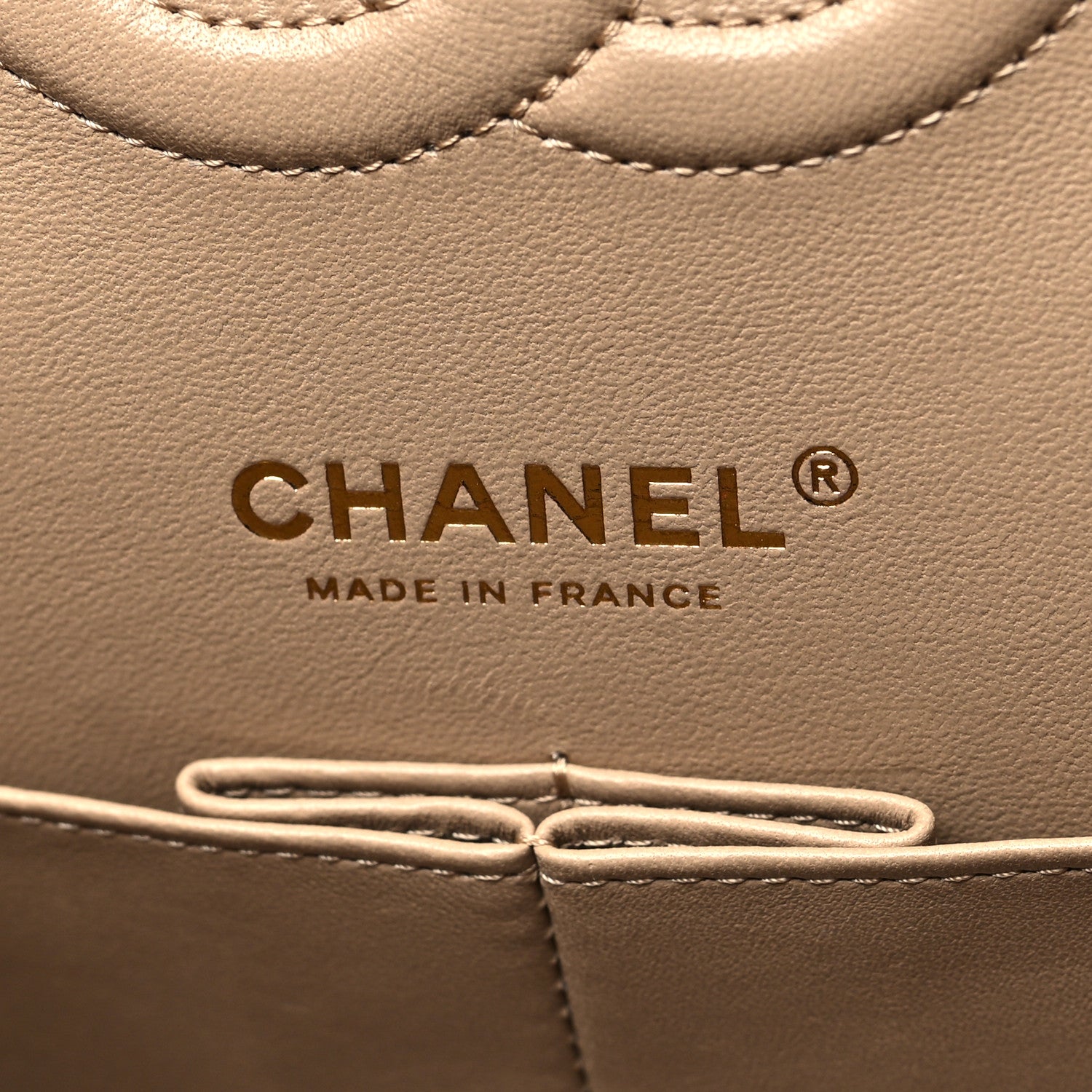 Chanel Iridescent Caviar Quilted Medium Double Flap Dark Beige 6 of 11
