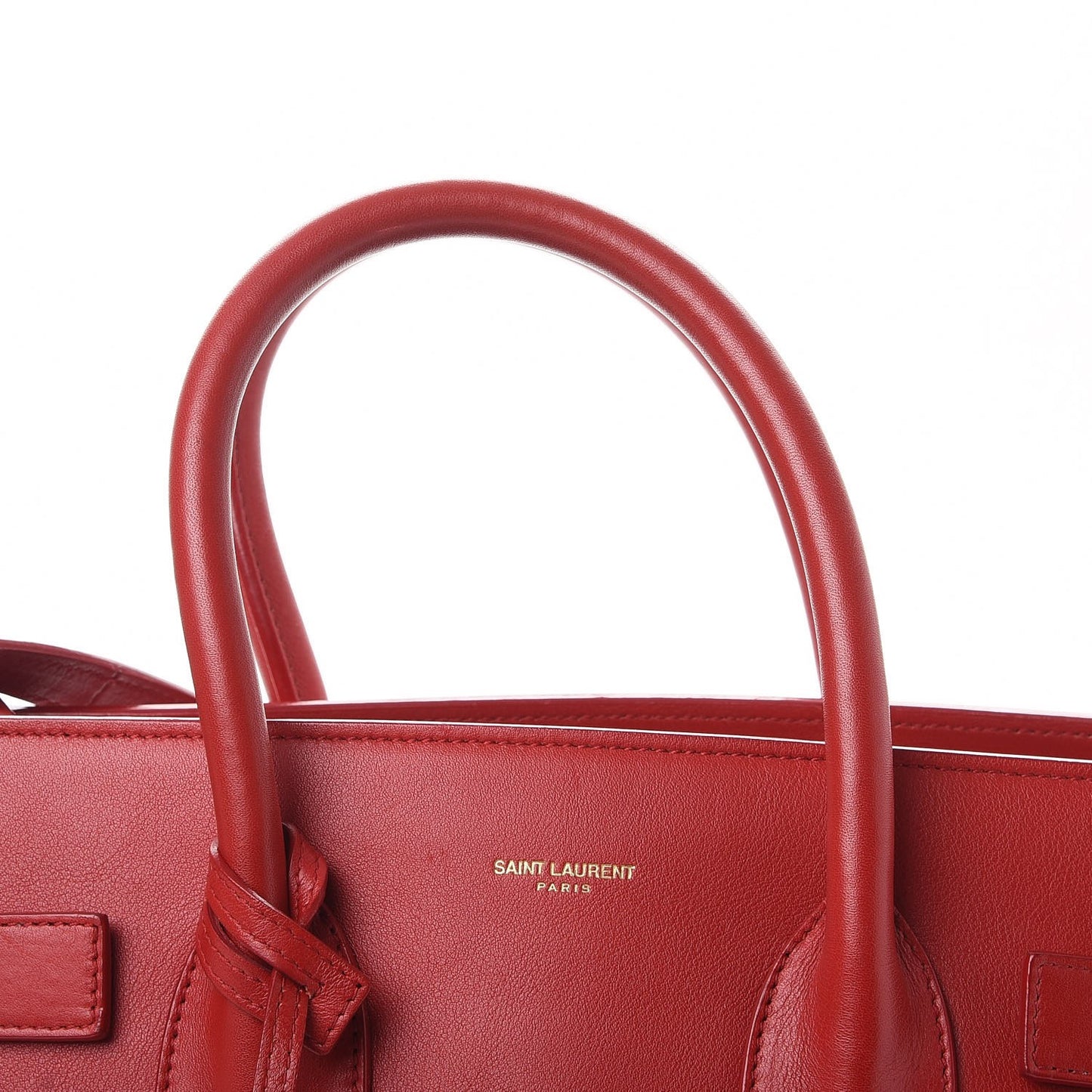 Grained Calfskin Small Sac De Jour Lipstick Red