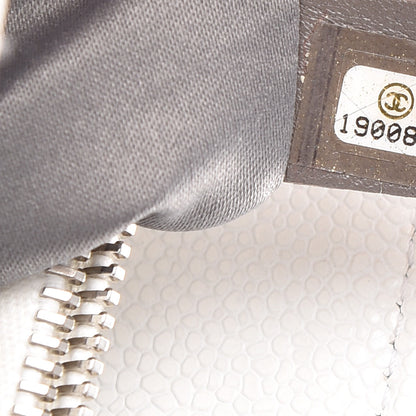 Chanel Caviar Quilted Grand Shopping Tote GST White 7 of 18