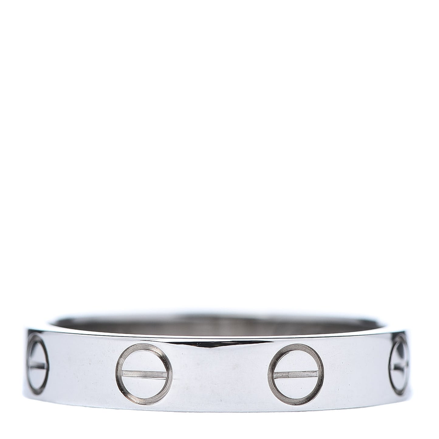 18K White Gold 3.5mm LOVE Wedding Band Ring 51 5.75