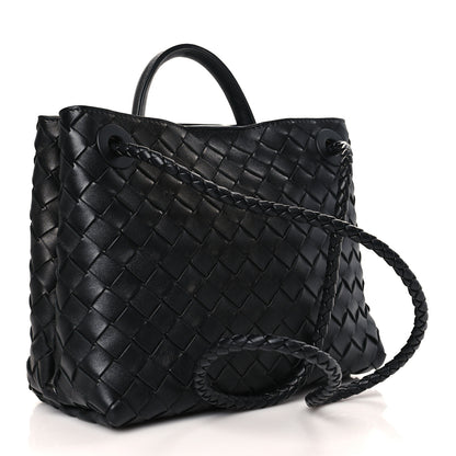 Bottega Veneta Nappa Intrecciato Small Andiamo Shoulder Bag Black 3 of 8