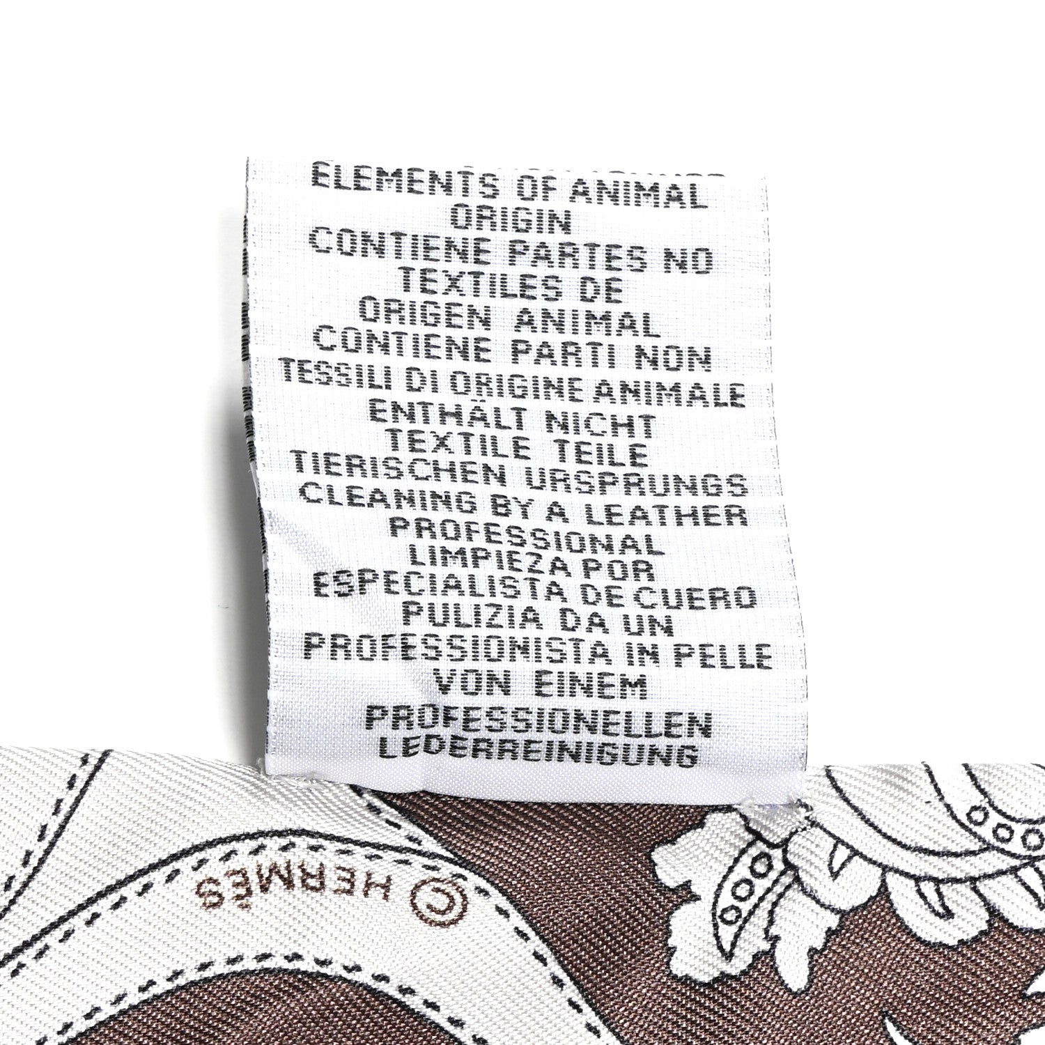 Hermes Silk Festival Des Amazones Bandana Fringed Twilly Craie Brun 4 of 6