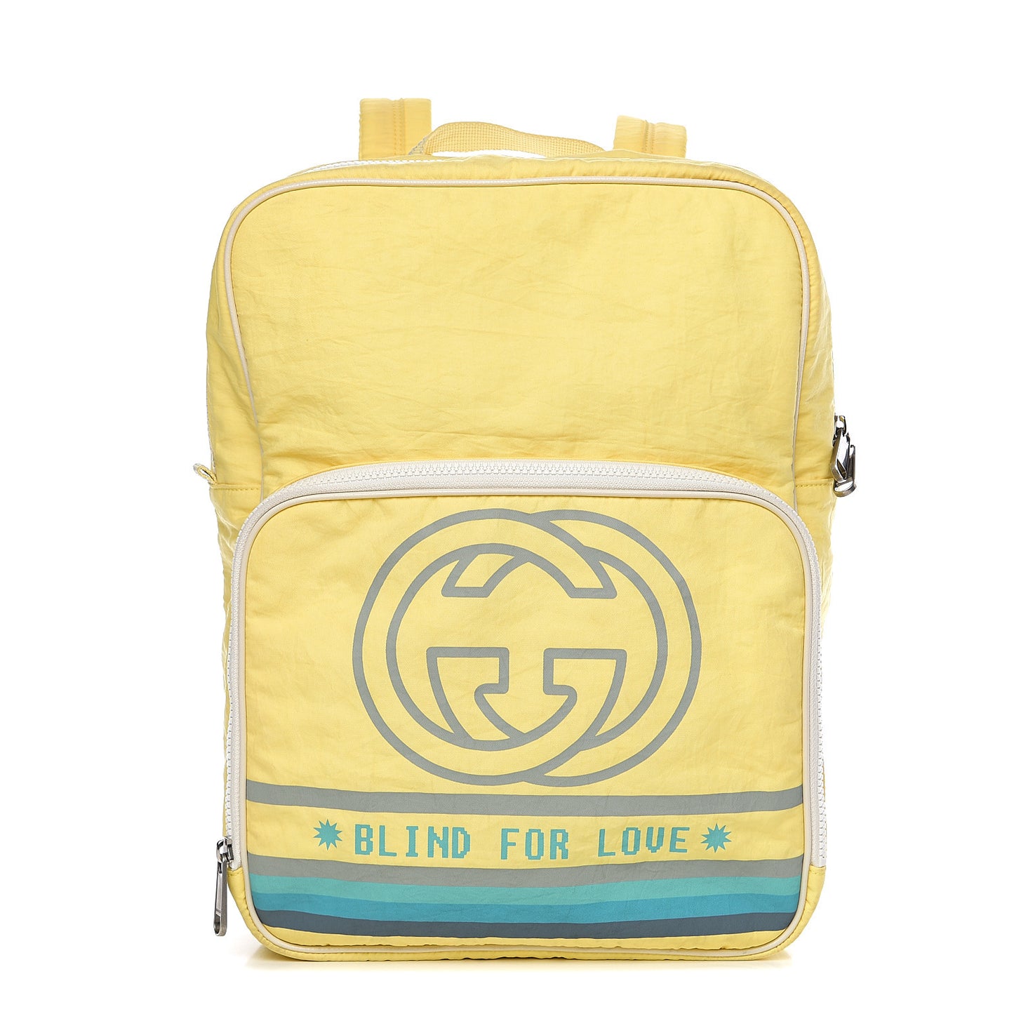 Nylon Twill Blind For Love Interlocking G Backpack Pastel Yellow Multicolor