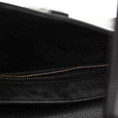 Christian Dior Grained Calfskin Saddle Bag With Strap Black 5 of 9
