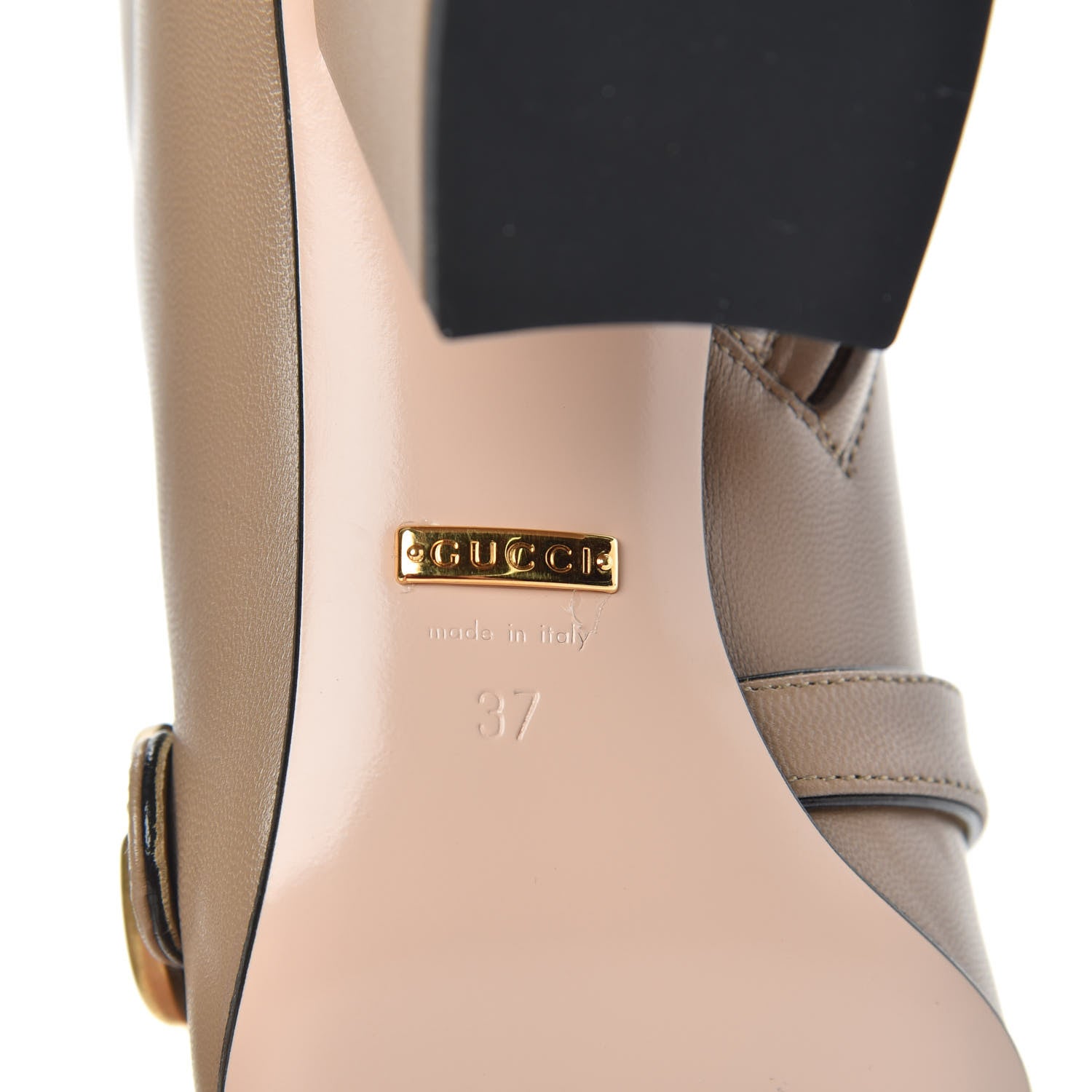 Gucci Malaga Kid GG Marmont Fringe 75mm Ankle Boots 37 Mud 6 of 7