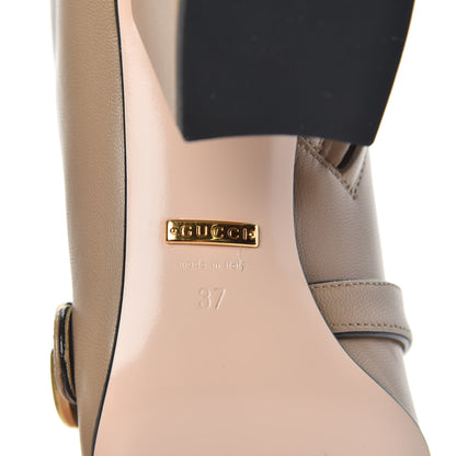 Gucci Malaga Kid GG Marmont Fringe 75mm Ankle Boots 37 Mud 6 of 7