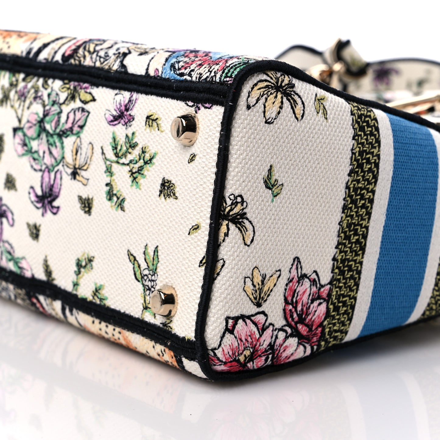 Canvas D-Constellation Embroidered Medium Lady D-Lite Latte Multicolor