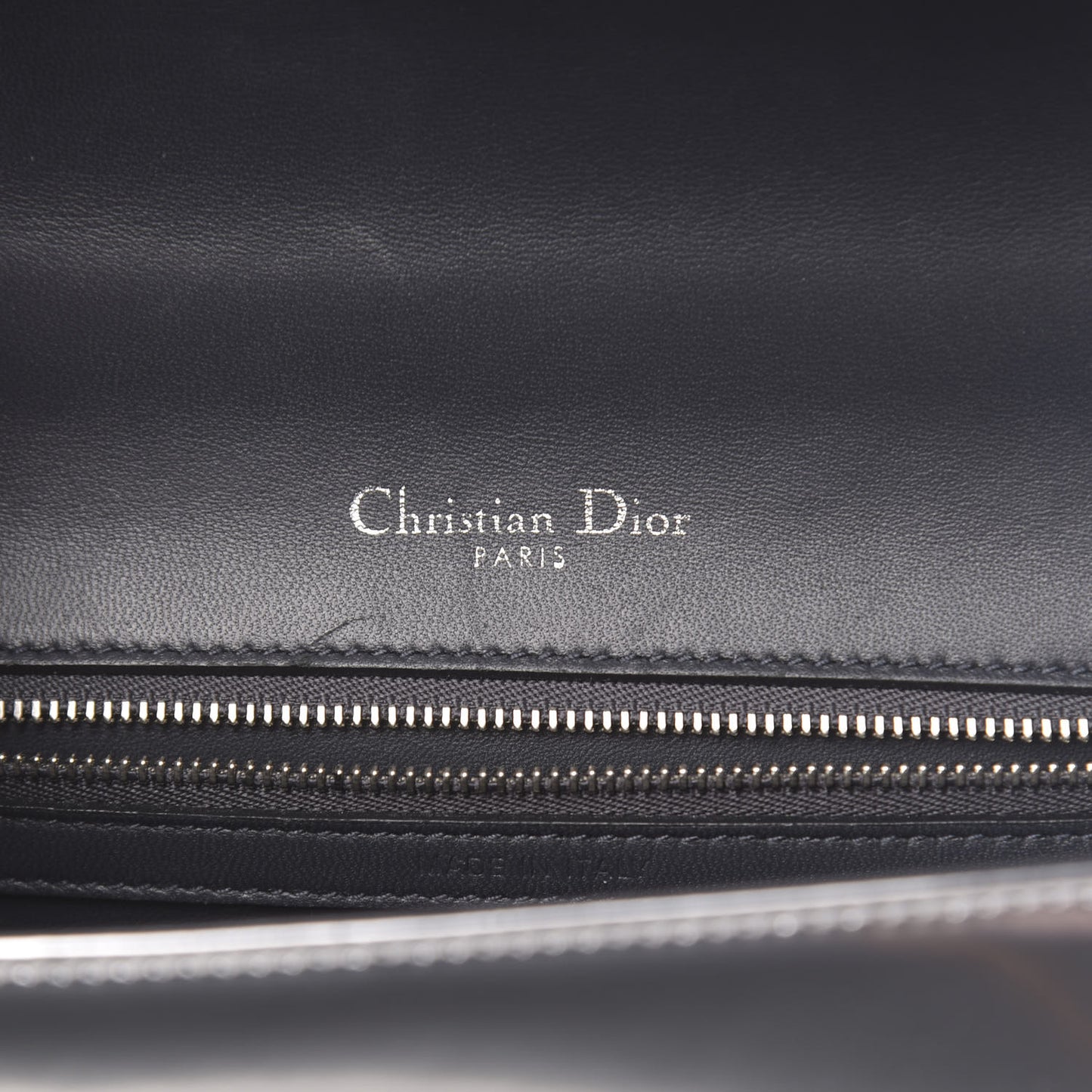 Metallic Patent Micro-Cannage Medium Diorama Flap Bag Silver