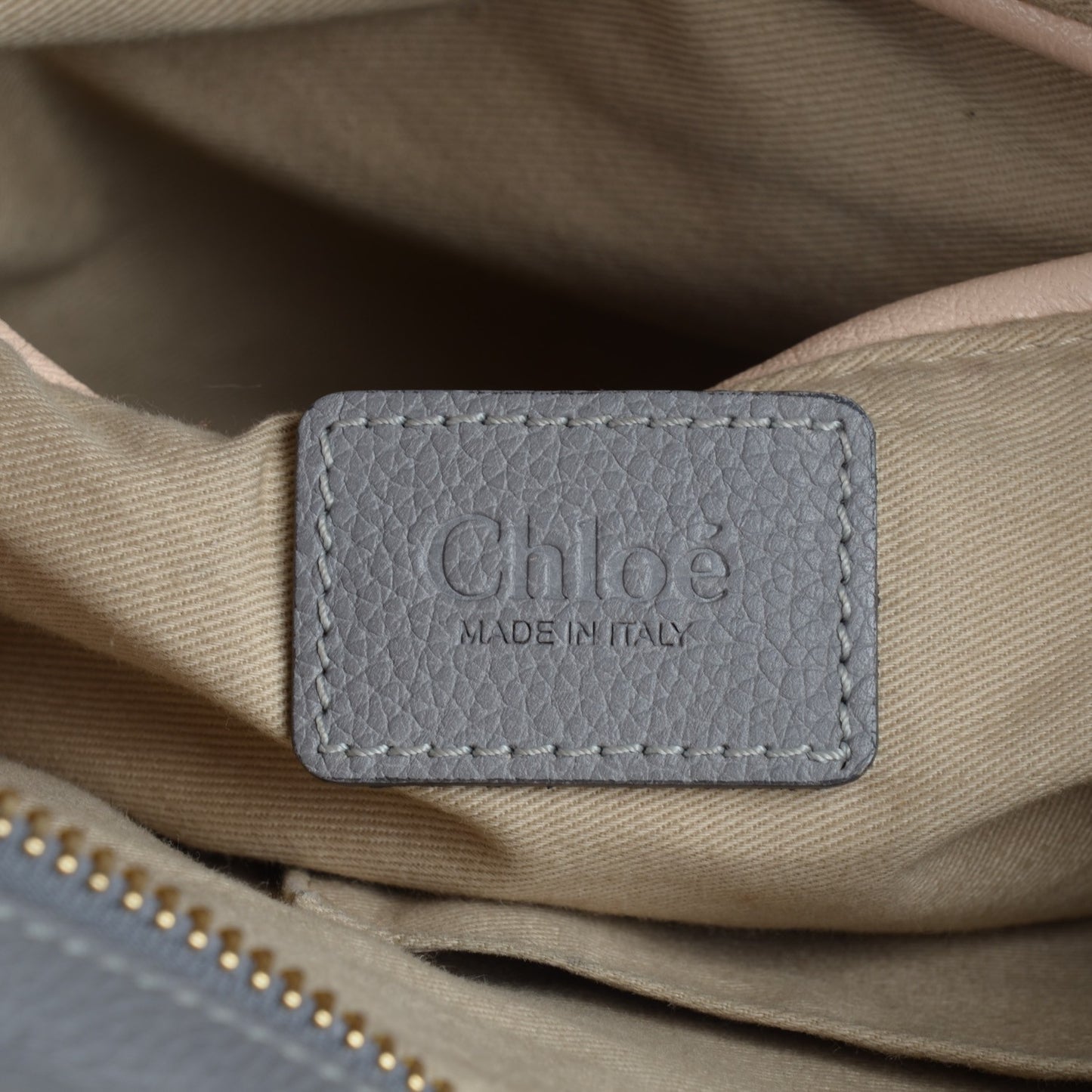 Calfskin Small Paraty Cashmere Grey