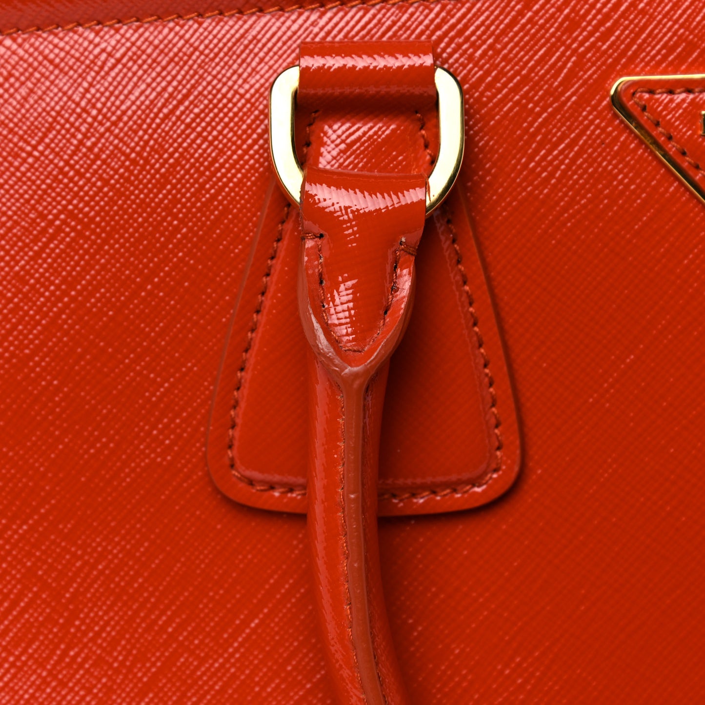 Saffiano Vernice Parabole Tote Arancio