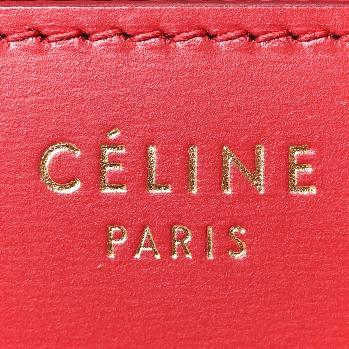 Celine Box Calfskin Medium Classic Box Flap Bag Red 6 of 10