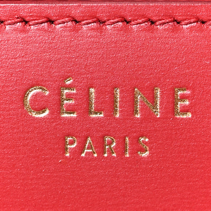Celine Box Calfskin Medium Classic Box Flap Bag Red 6 of 10