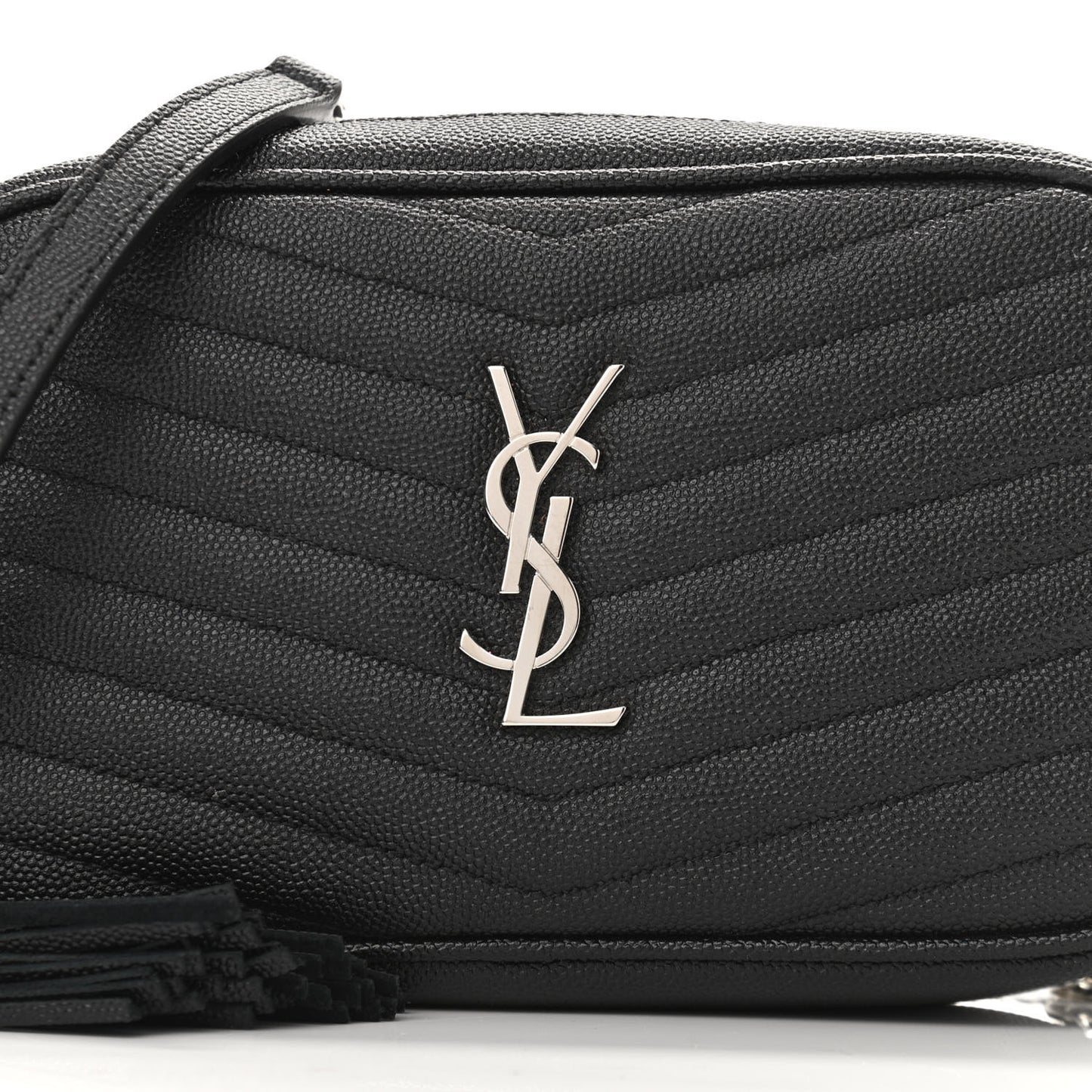 Grain De Poudre Matelasse Monogram Mini Lou Camera Bag Black
