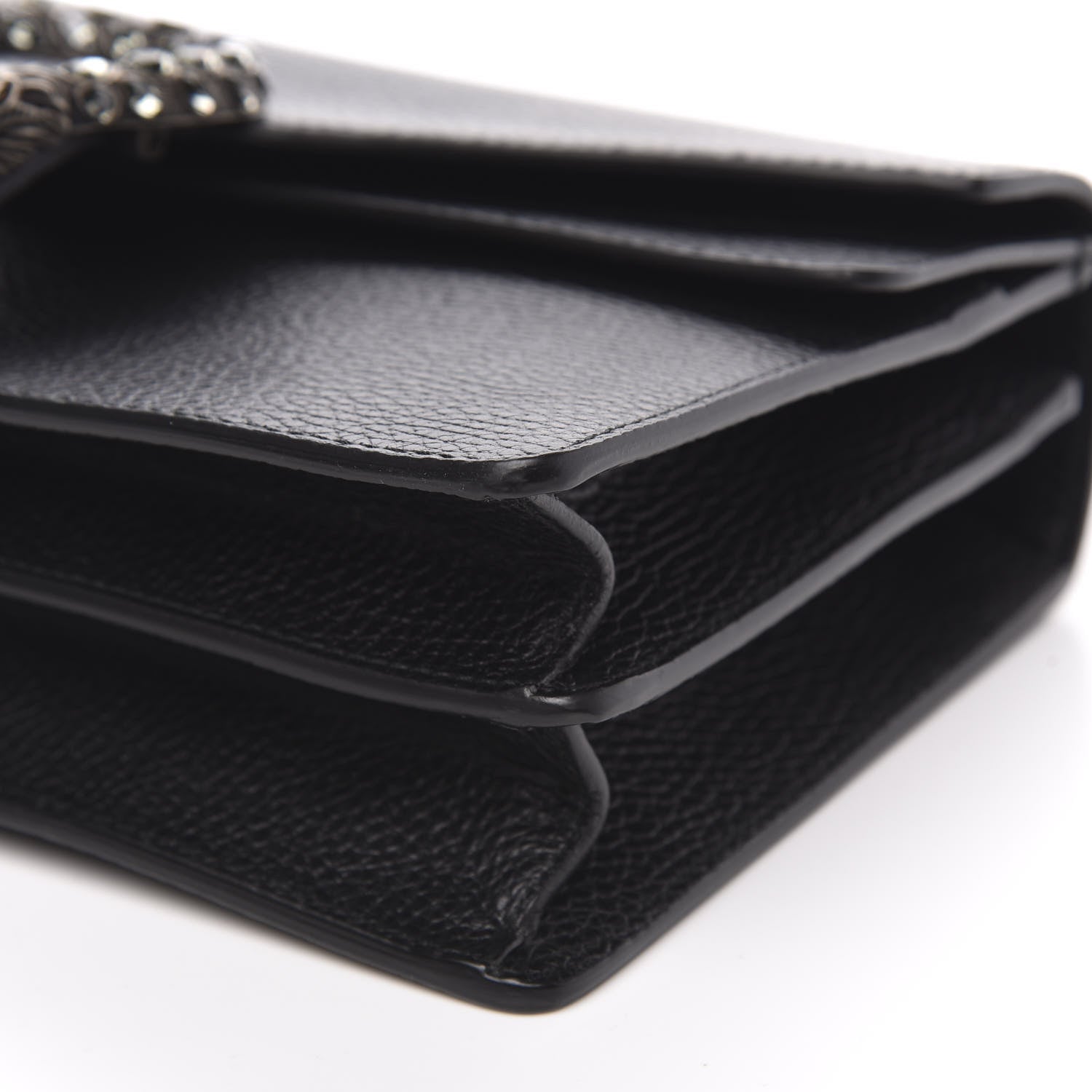 Gucci Pebbled Calfskin Small Dionysus Shoulder Bag Black 10 of 11