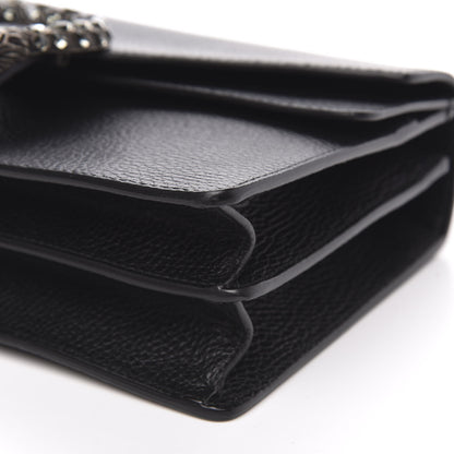 Gucci Pebbled Calfskin Small Dionysus Shoulder Bag Black 10 of 11