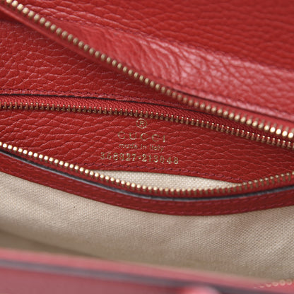 Gucci Dollar Calfskin MIni Swing Top Handle Bag Tabasco 6 of 11