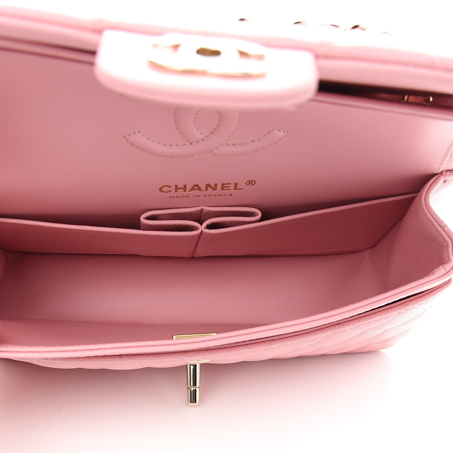 Chanel Caviar Quilted Small Double Flap Pink 5 of 9