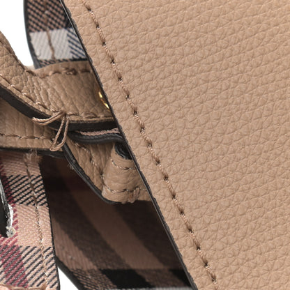 Burberry Haymarket Check Colours Small Lorne Bucket Crossbody Beige 10 of 10