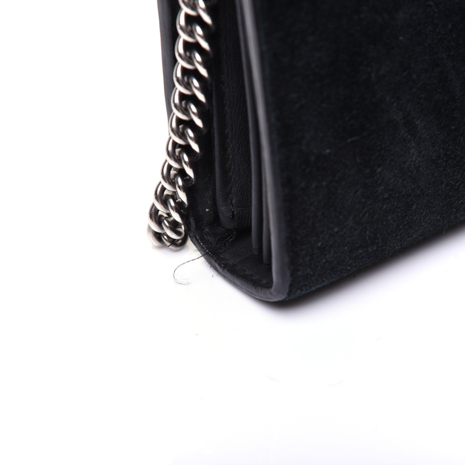 Gucci Suede Mini Dionysus Chain Wallet Black 14 of 21