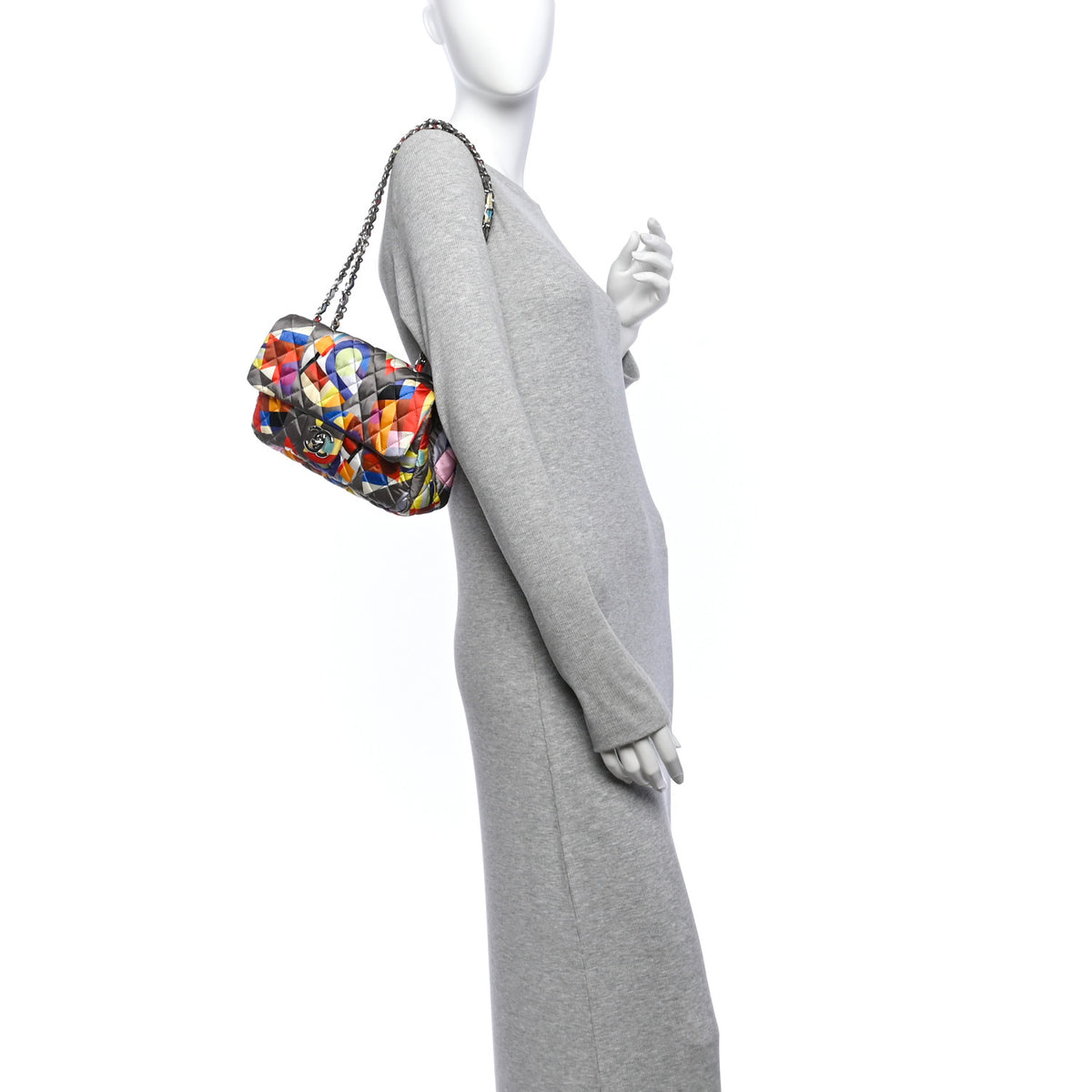 Nylon Printed Small Coco Color Flap Multicolor