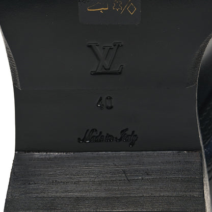 Louis Vuitton Denim Calfskin Metropolis Flat Ranger Boot 40 7 of 8